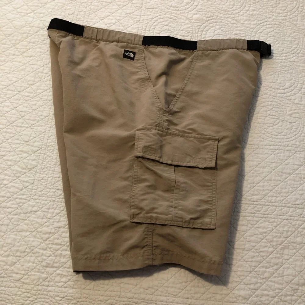 The North Face nylon cargo shorts. Size XL.